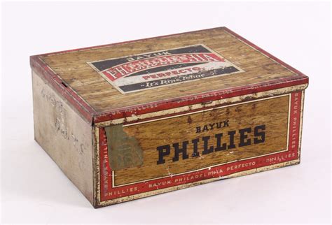 bayuk philadelphia perfecto metal cigar box|Vintage BAYUK PHILLIES PHILADELPHIA Perfecto .